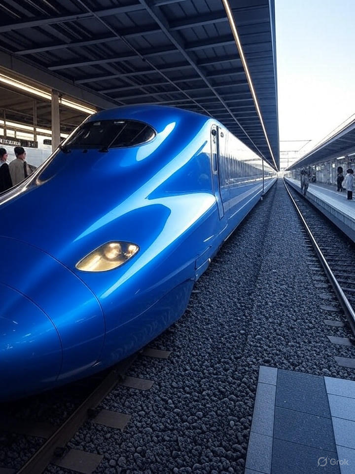 【青色作品】Gemini新幹線サファイア | の人気AIイラスト・グラビア