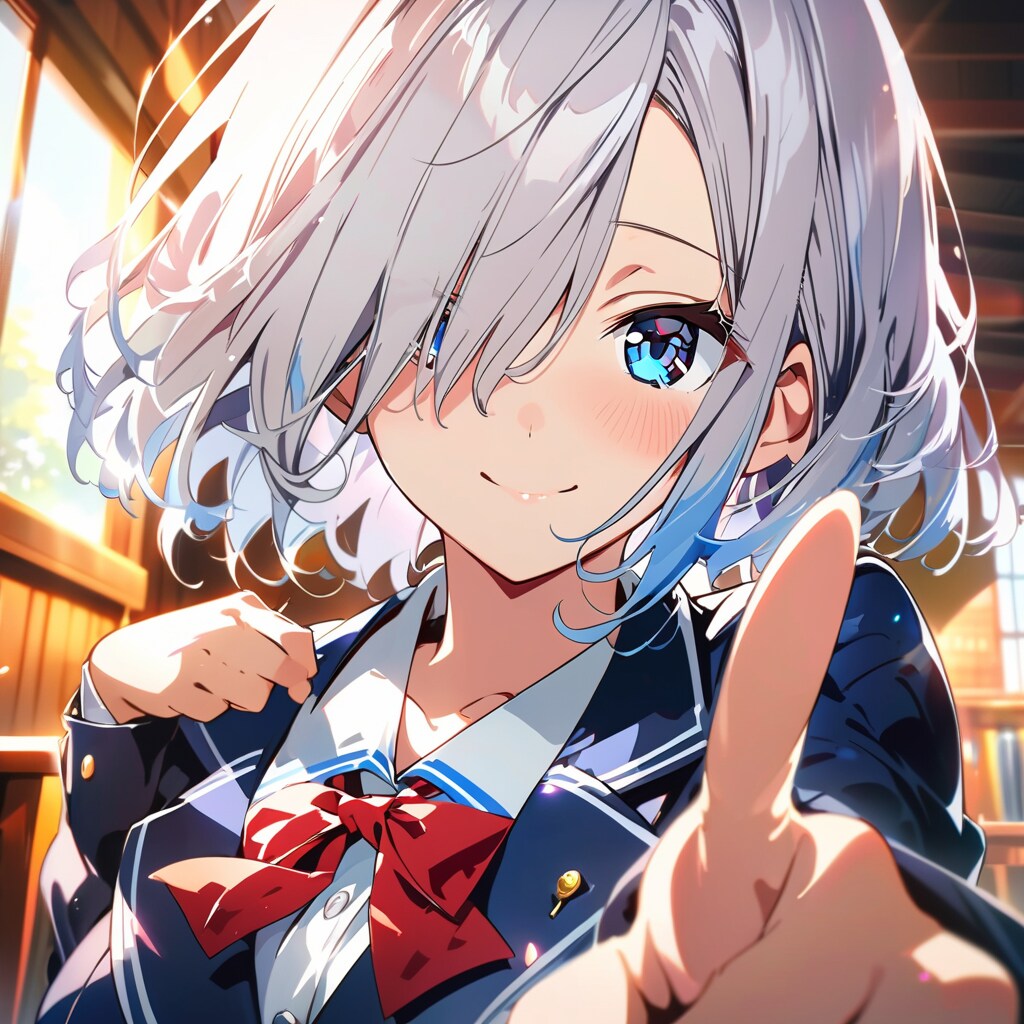 指差し少女 | の人気AIイラスト・グラビア