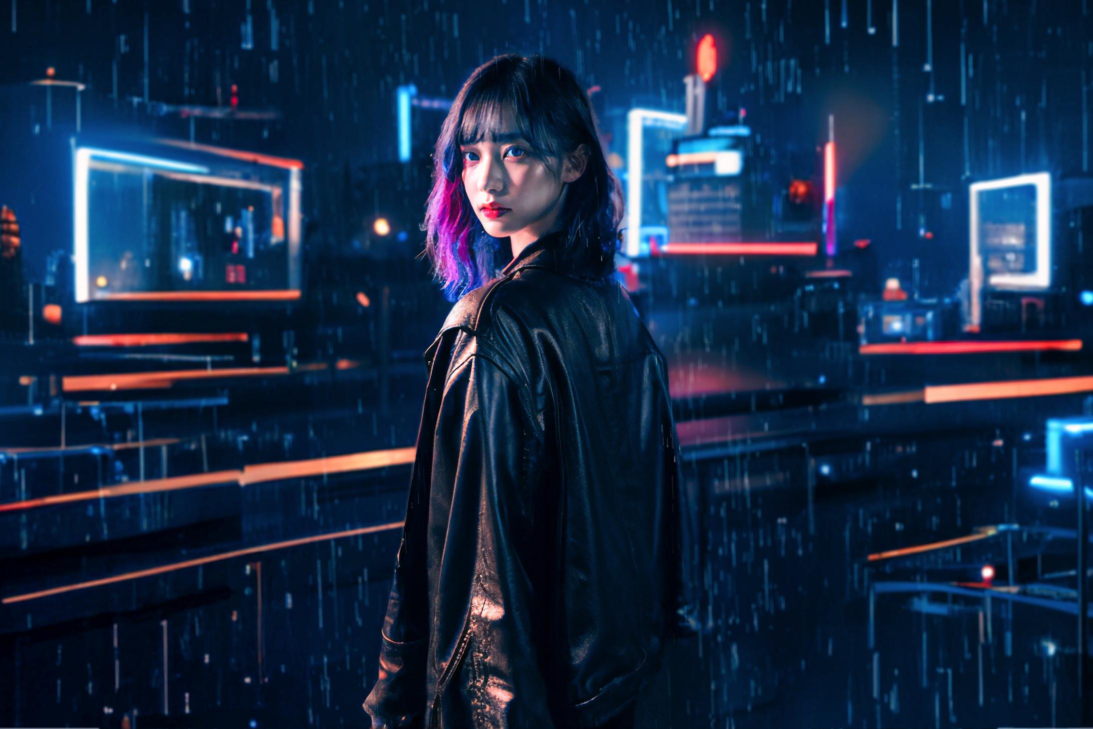 サイバーシティーは今日も雨