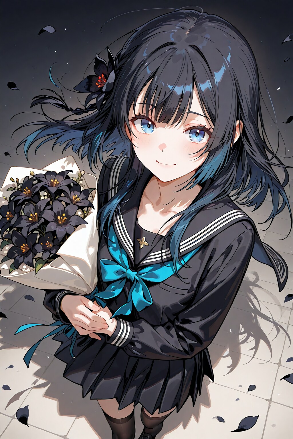 君に黒百合の花束を贈る・・・ | の人気AIイラスト・グラビア