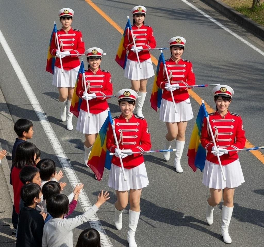 カラーガード隊