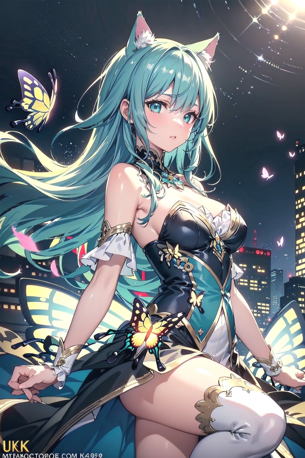 夜の蝶🌃🦋‪🐱