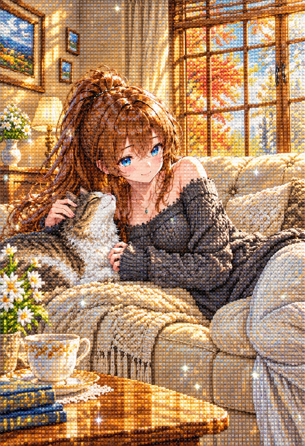 愛猫とのひと時 | の人気AIイラスト・グラビア