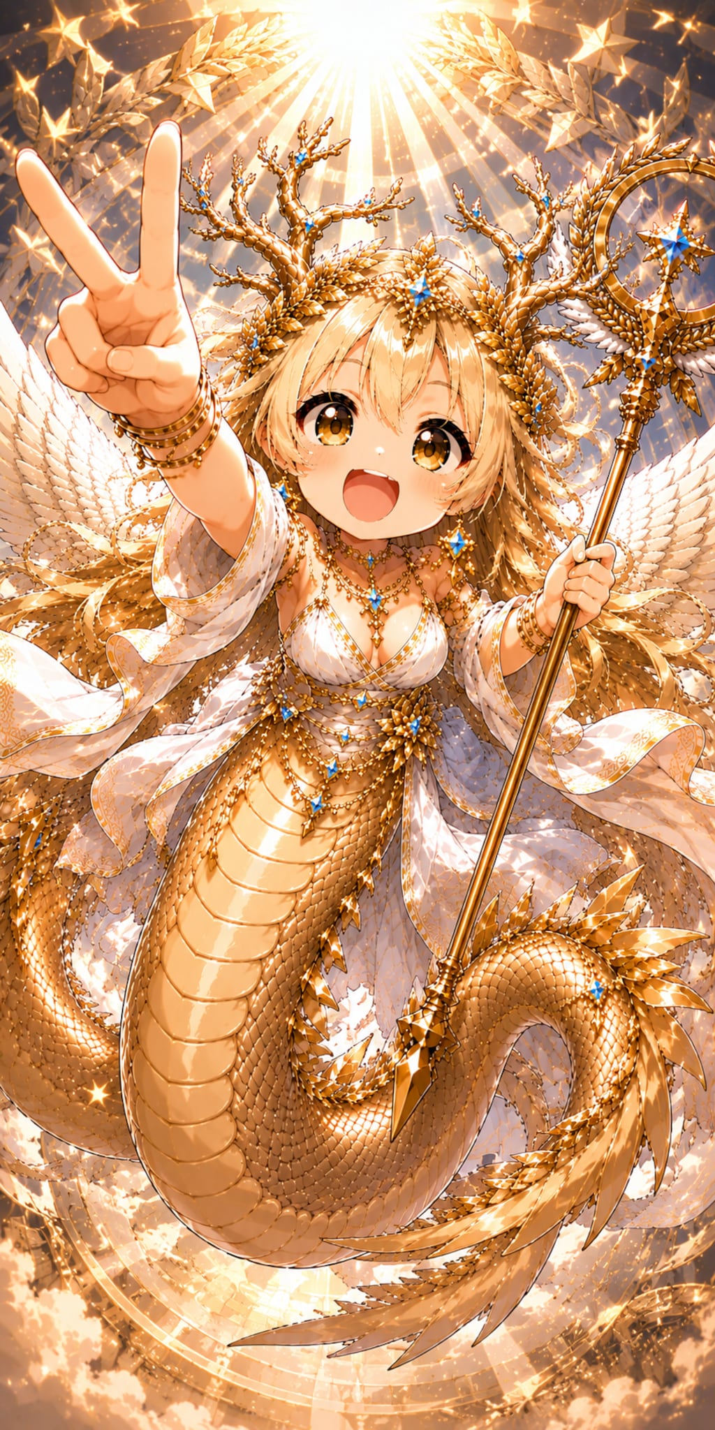 真説・金竜勝利の女神（2枚目スマホ壁紙対応）  大変縁起が良いとされておるそうじゃ…（談︰村の古老）