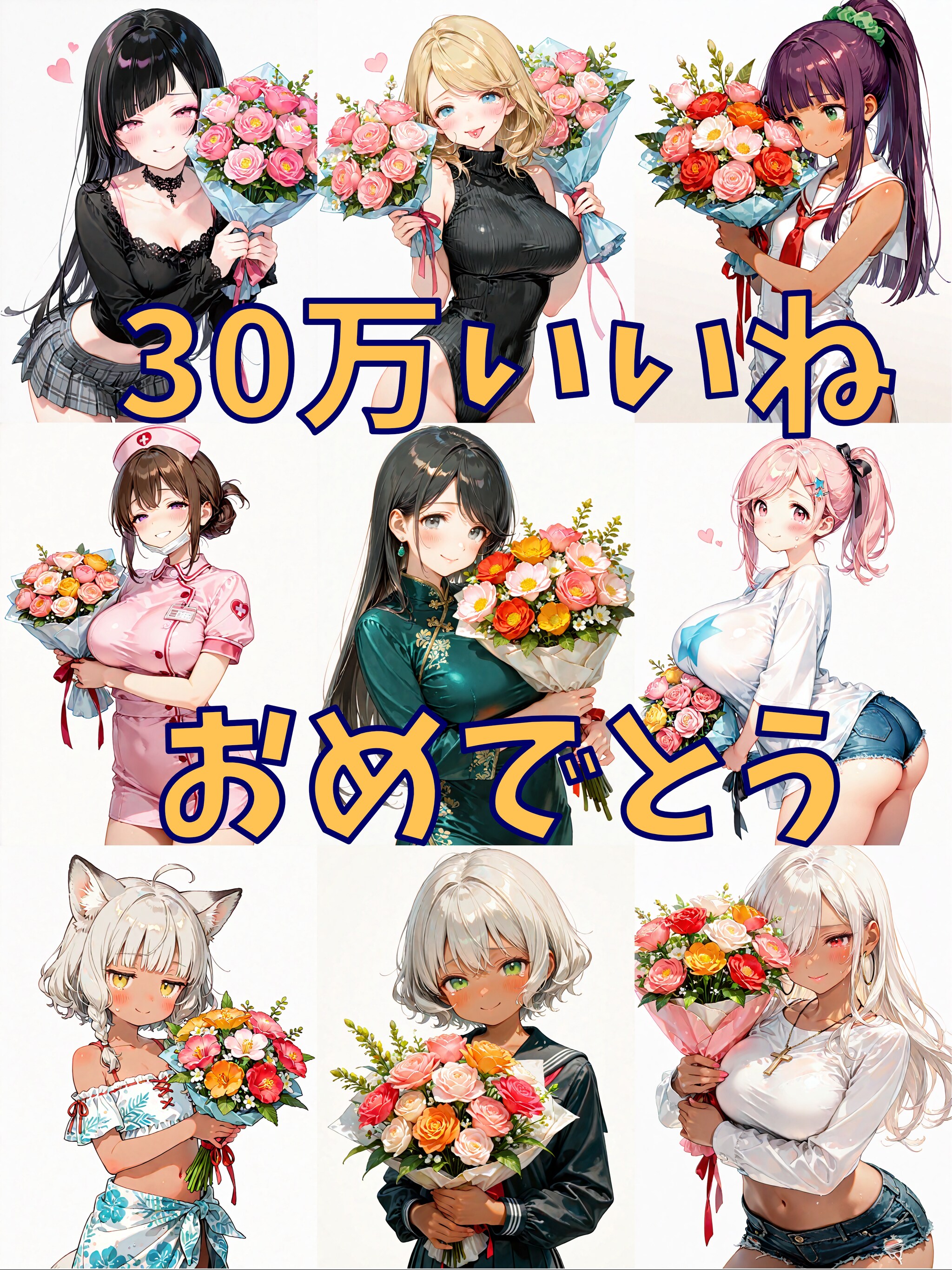 ぴぴさん30万いいね達成おめでとう記念