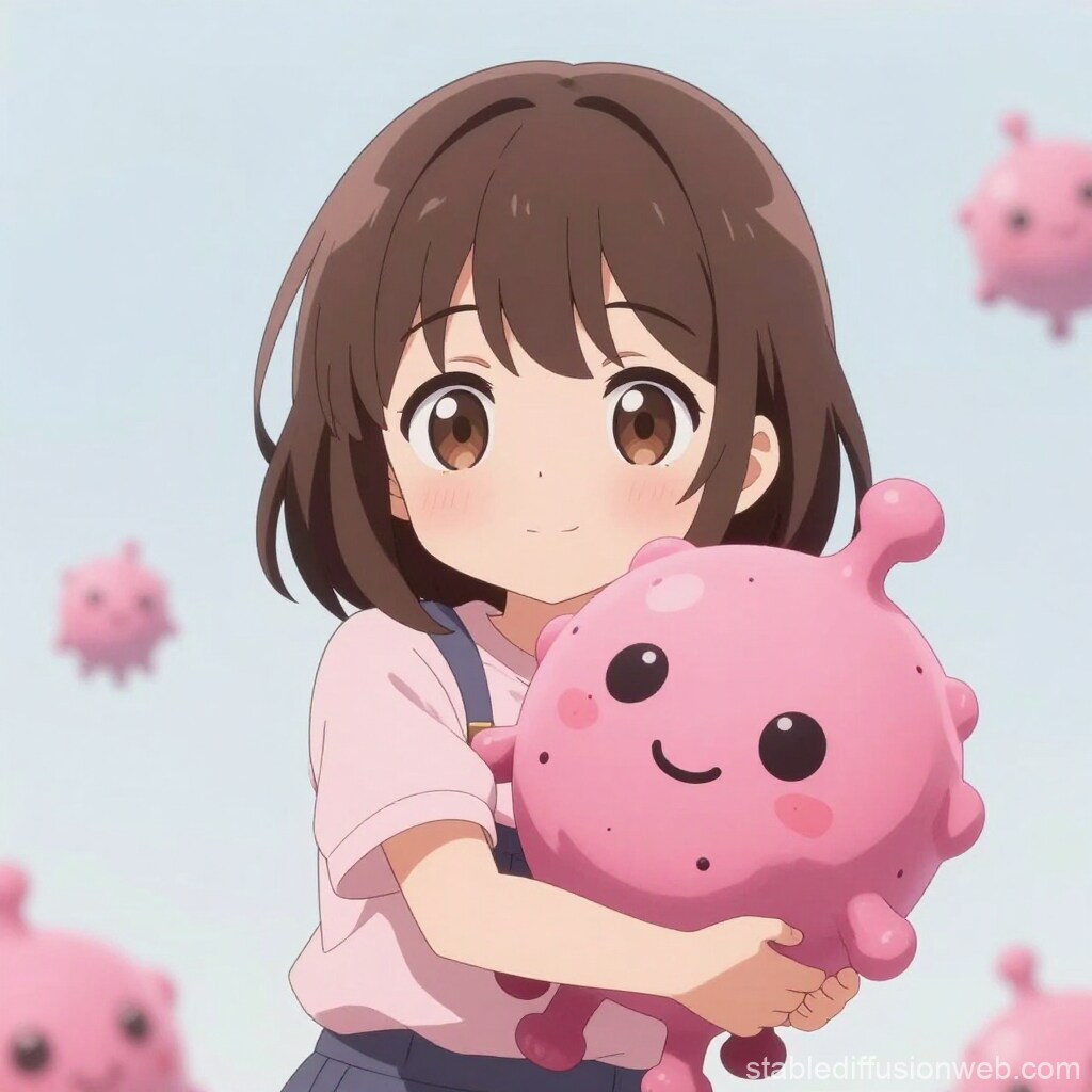 ゆりなちゃんと ももほうくん