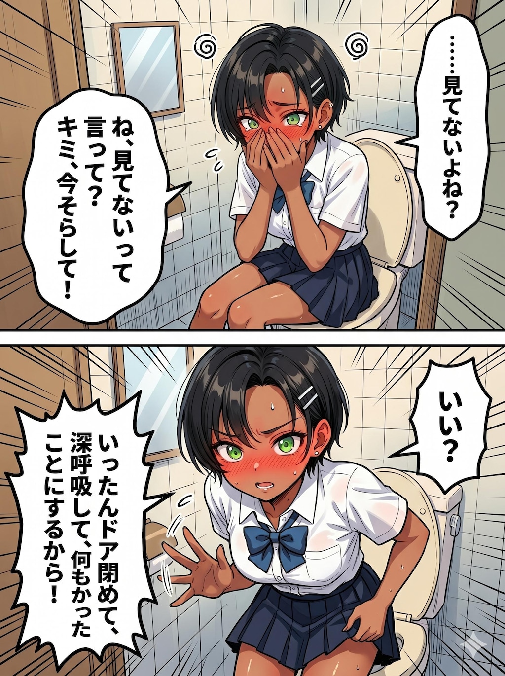 トイレでバッタリ♡