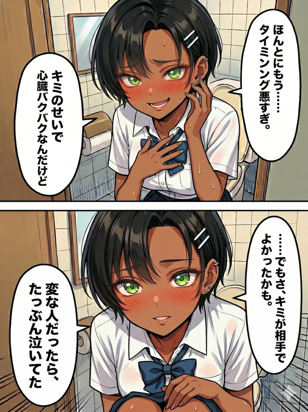 トイレでバッタリ♡