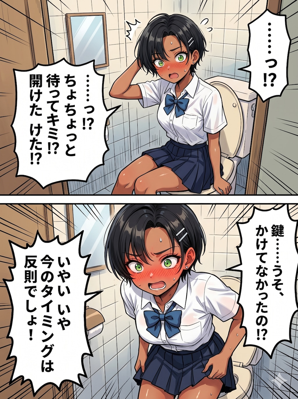 トイレでバッタリ♡