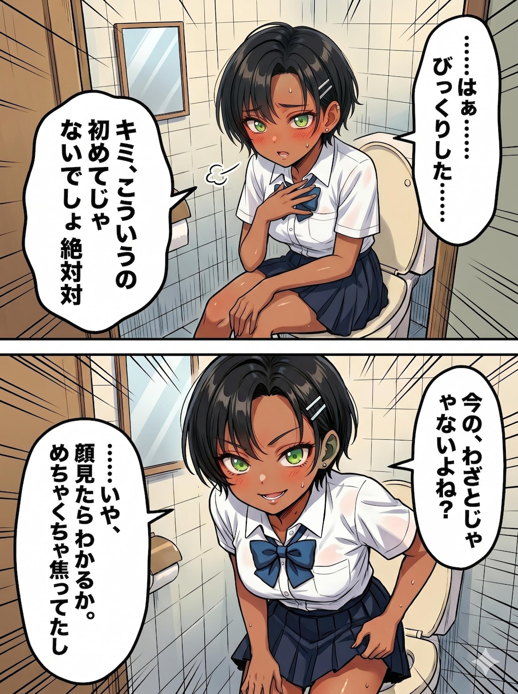 トイレでバッタリ♡