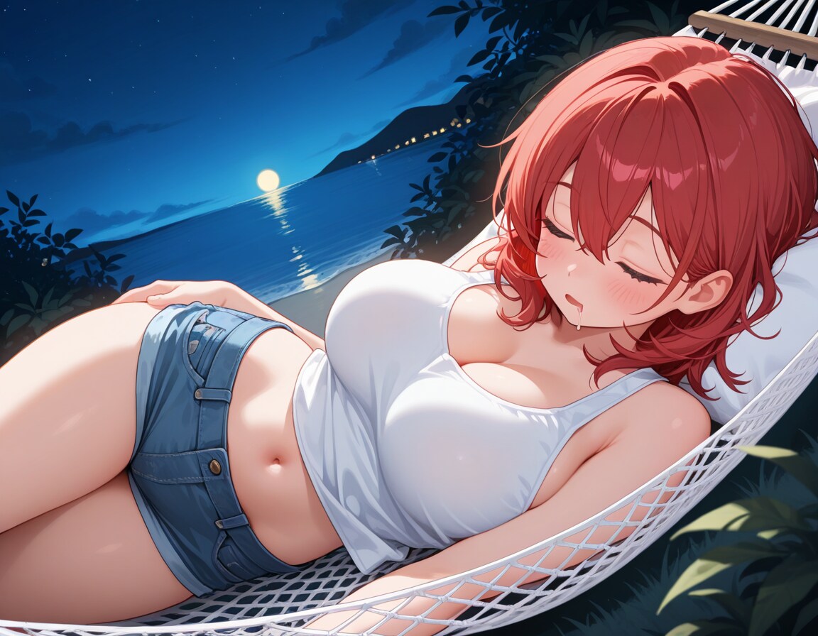 すやすや赤毛ちゃん