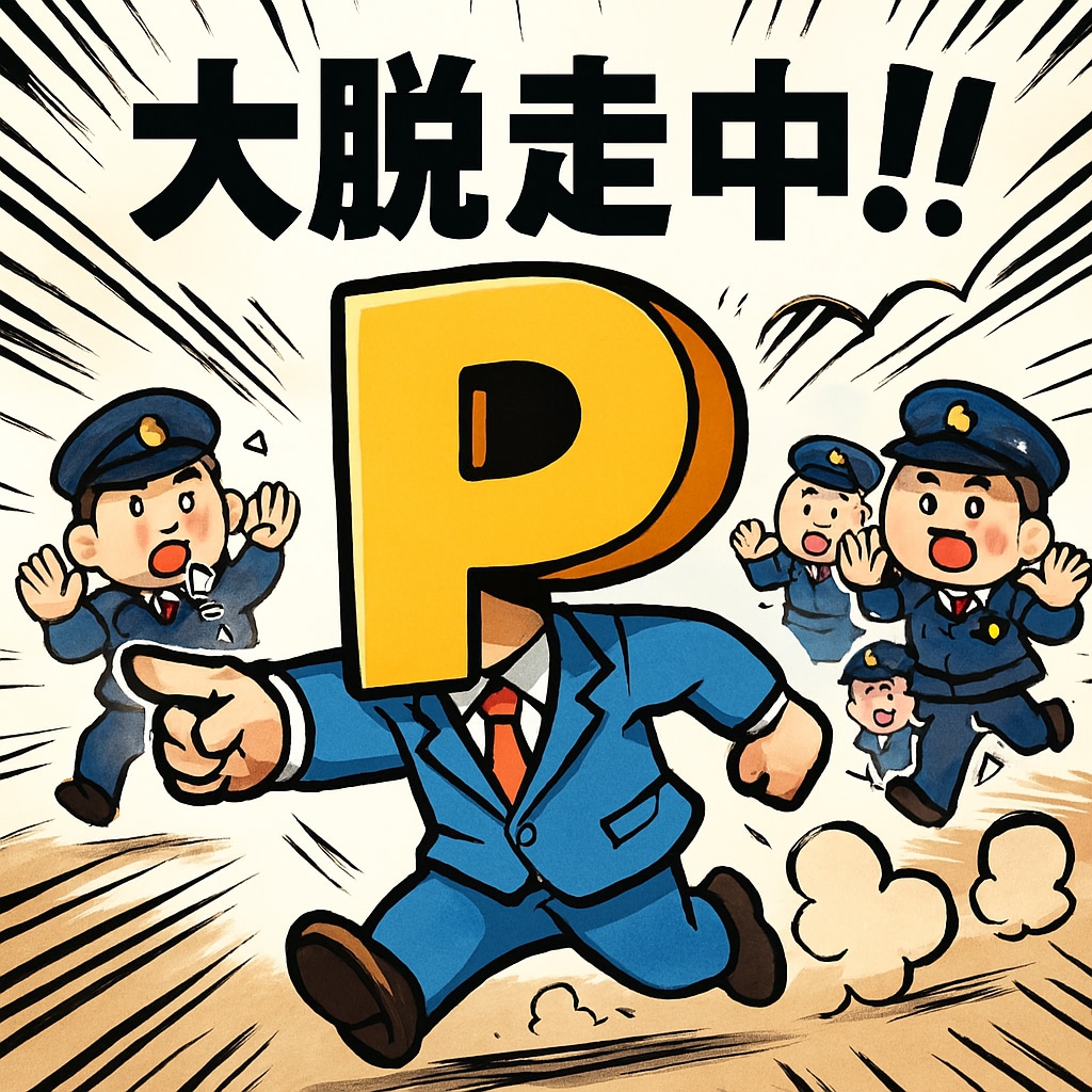 追われるP大脱走