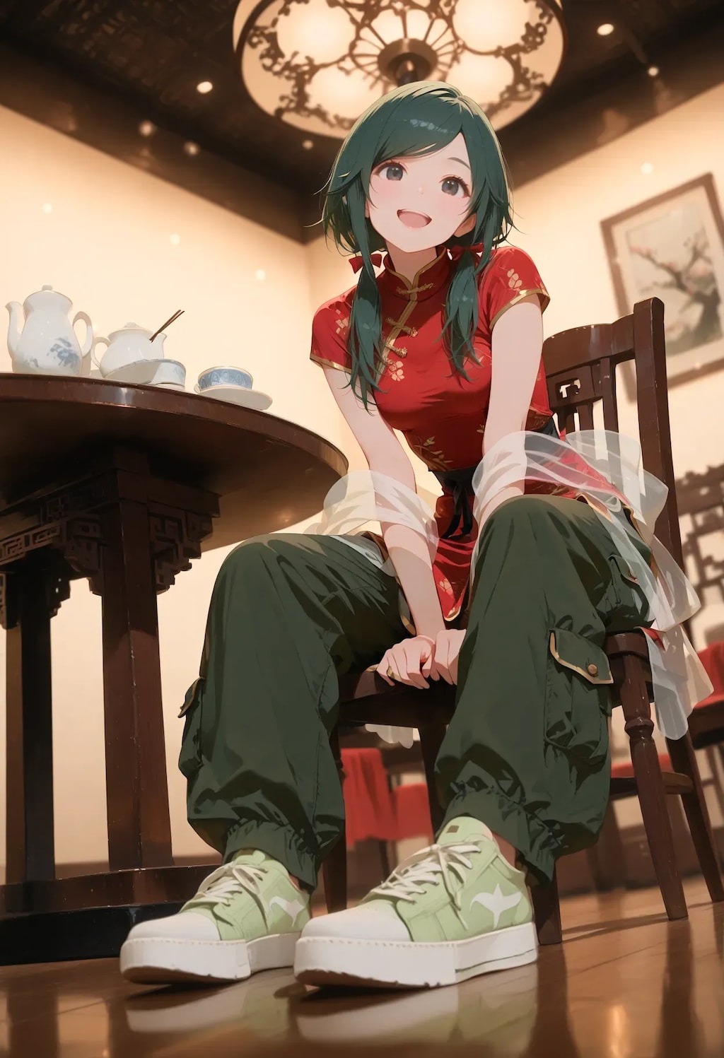 中華料理店の看板娘