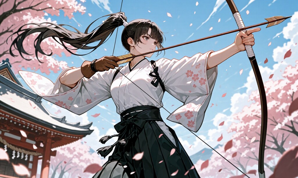 大弓女子　桜嵐
