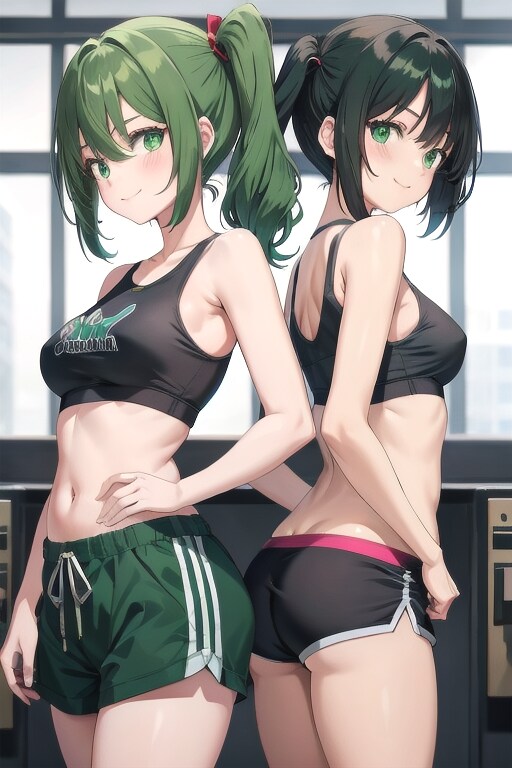 幸乃ちゃん＆芽生ちゃん🖤💚