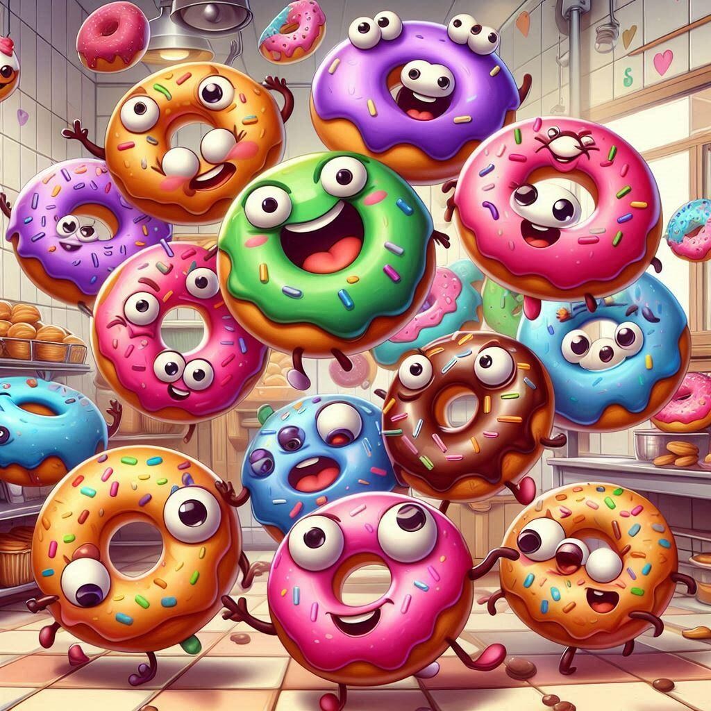 毒々しい危険なドーナツ