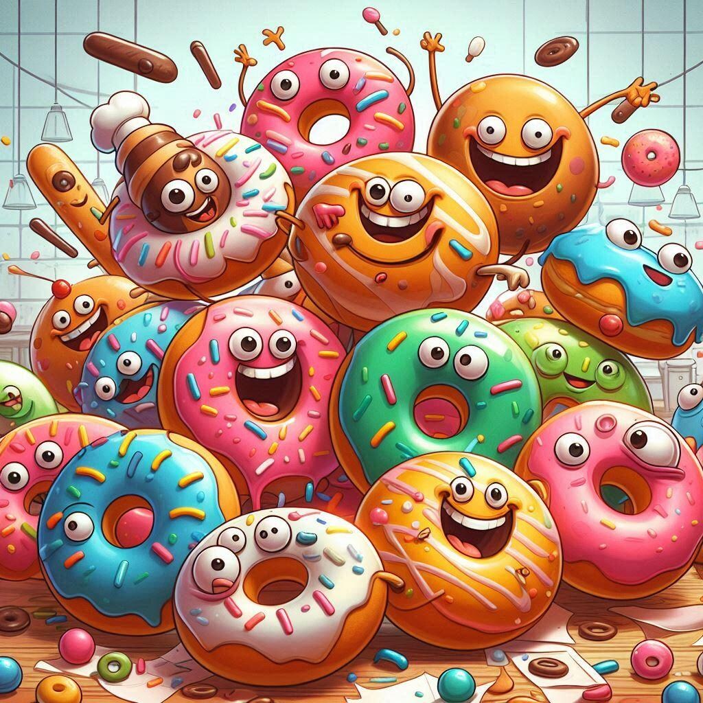 毒々しい危険なドーナツ