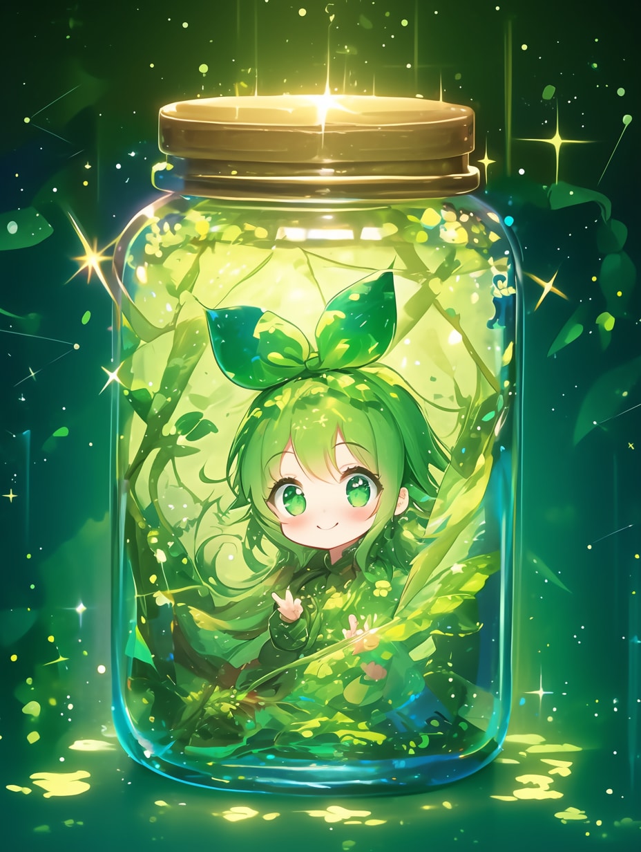 「瓶詰の少女」碧100