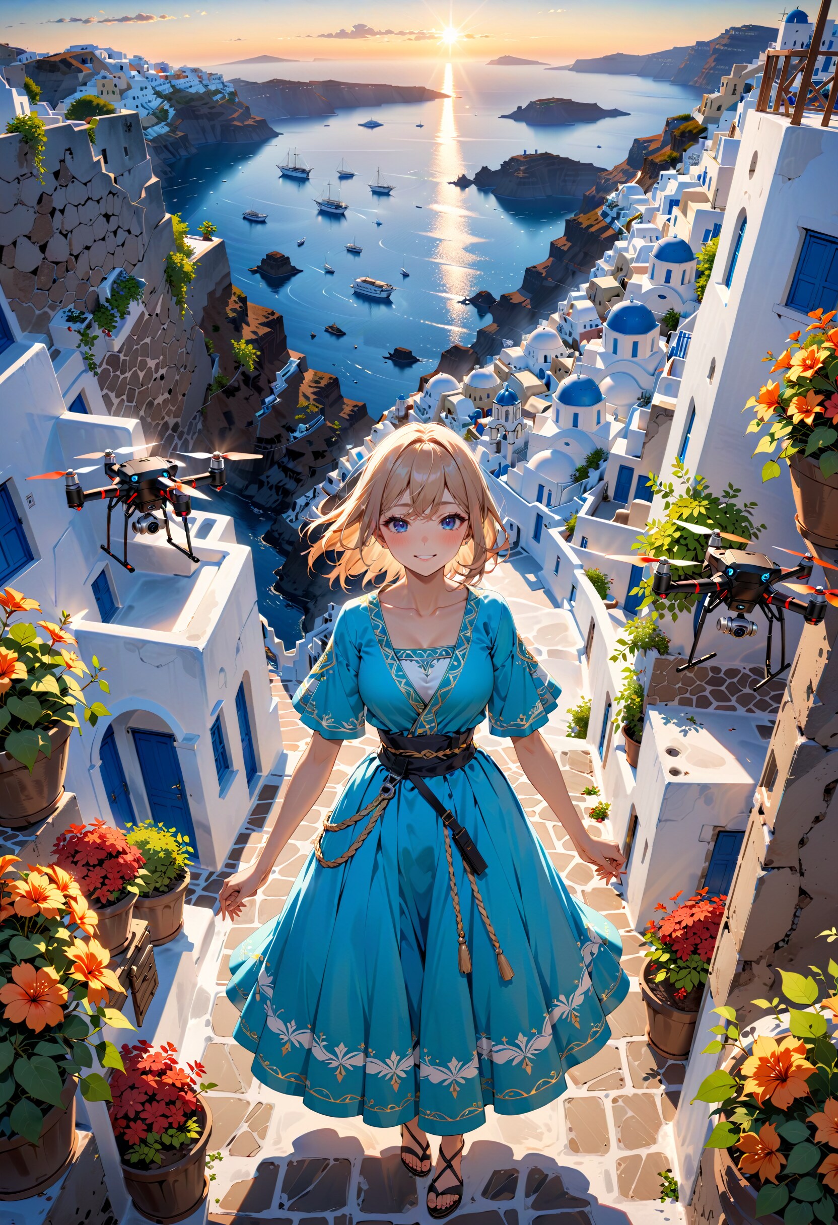 サントリーニ島 | の人気AIイラスト・グラビア