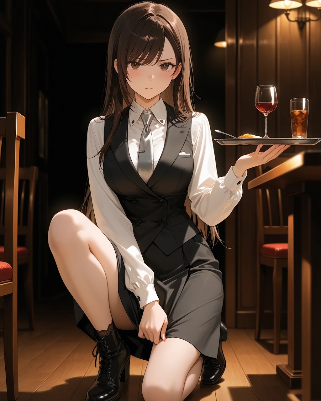 バイトちゃん。ナイトバーの制服