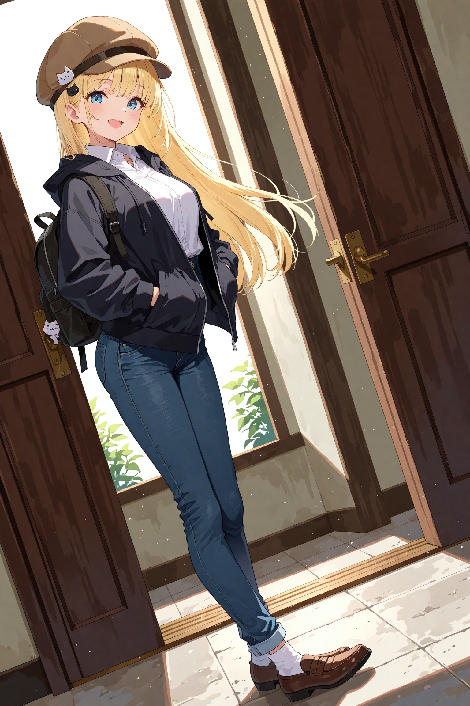 ジーンズ姿のひまりちゃん | の人気AIイラスト・グラビア