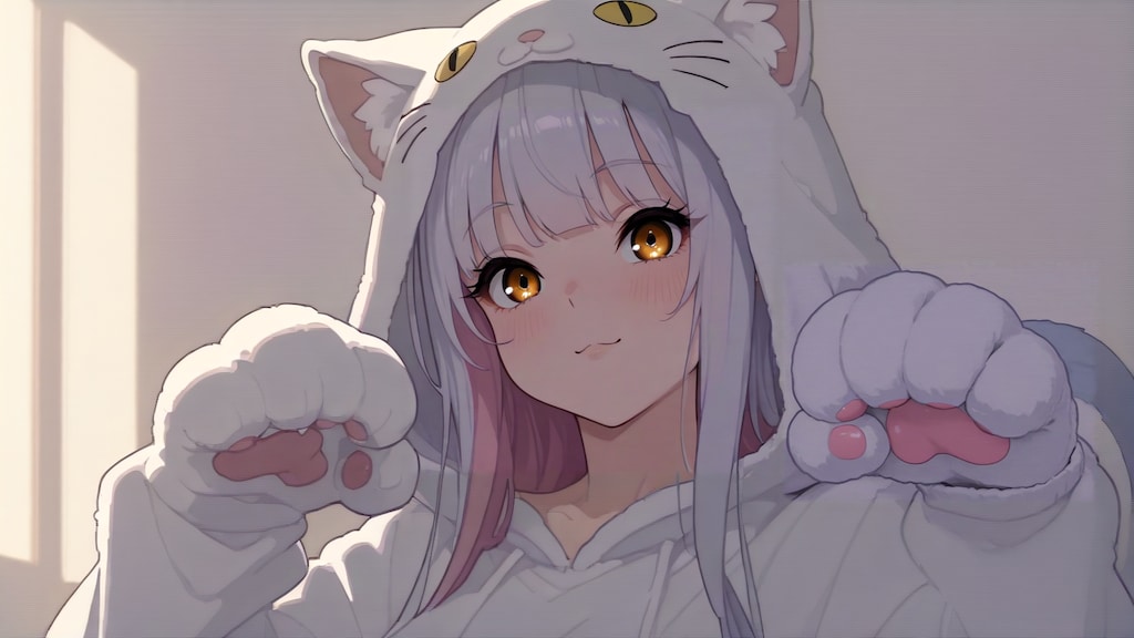 猫のコスプレにゃーっ