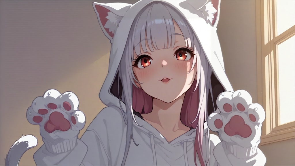 猫のコスプレにゃーっ