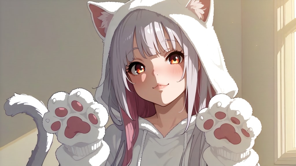 猫のコスプレにゃーっ