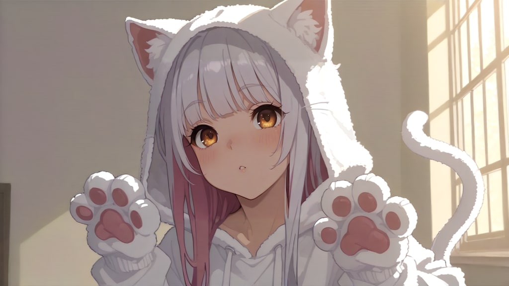 猫のコスプレにゃーっ