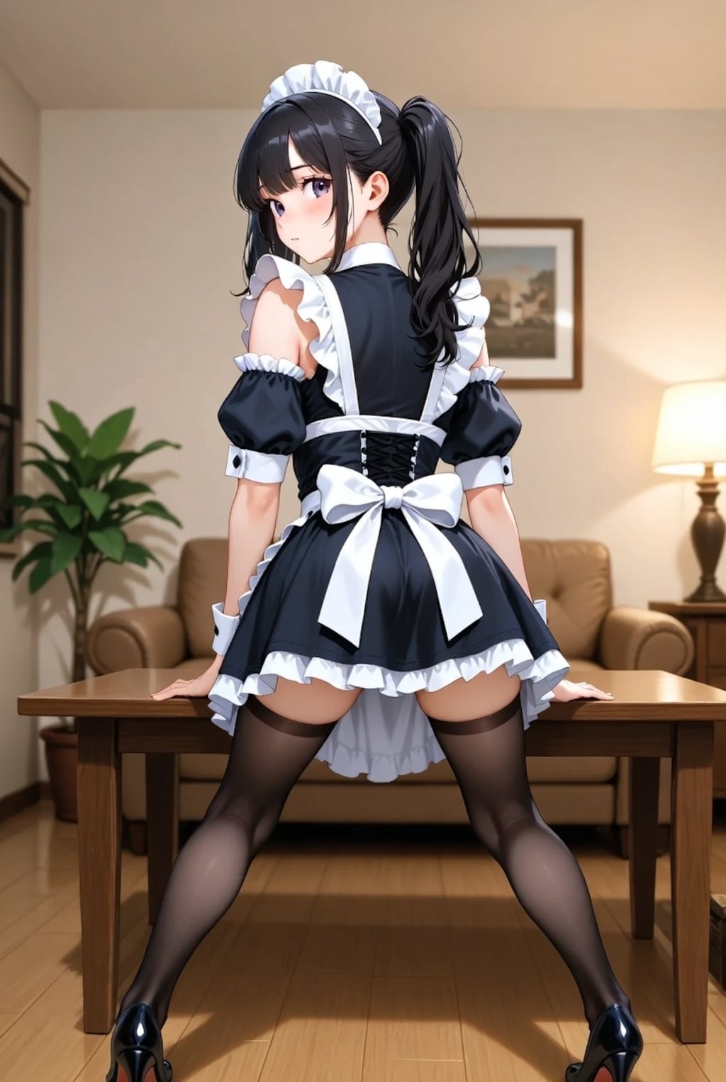 メイドさんバックショット