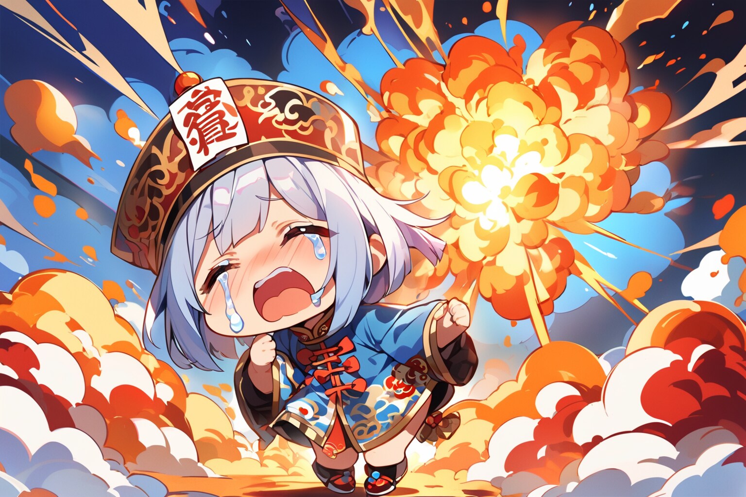 【謎画像】キョンシーちゃんの生理現象 | の人気AIイラスト・グラビア