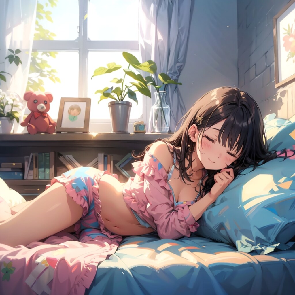 眠る少女達