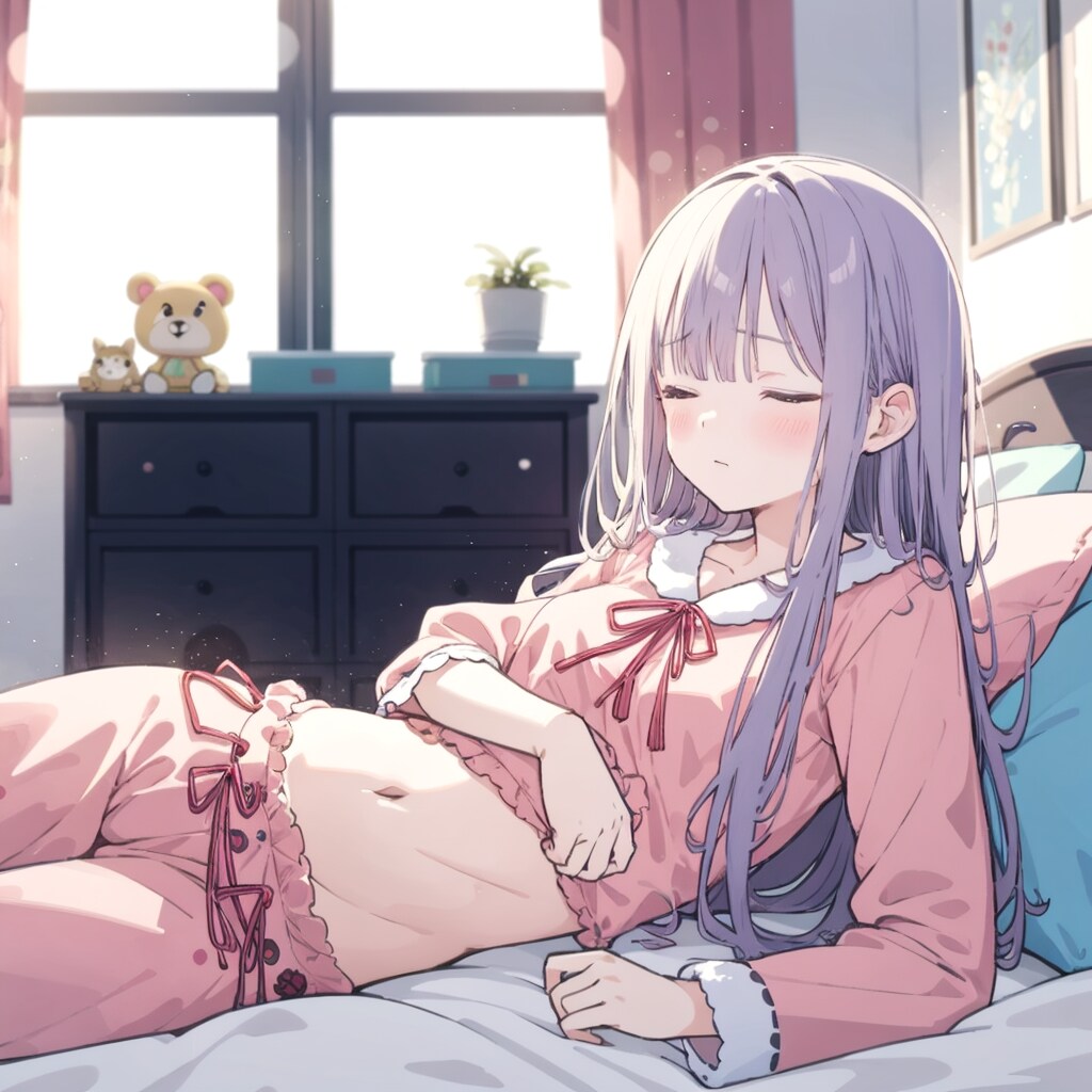 眠る少女達