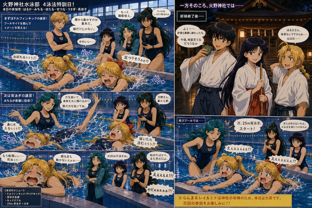 マスターズチーム火野神社水泳部！2期第14話