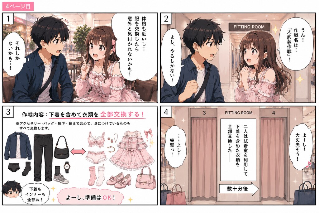 交換・変身【ショッピングモール編】