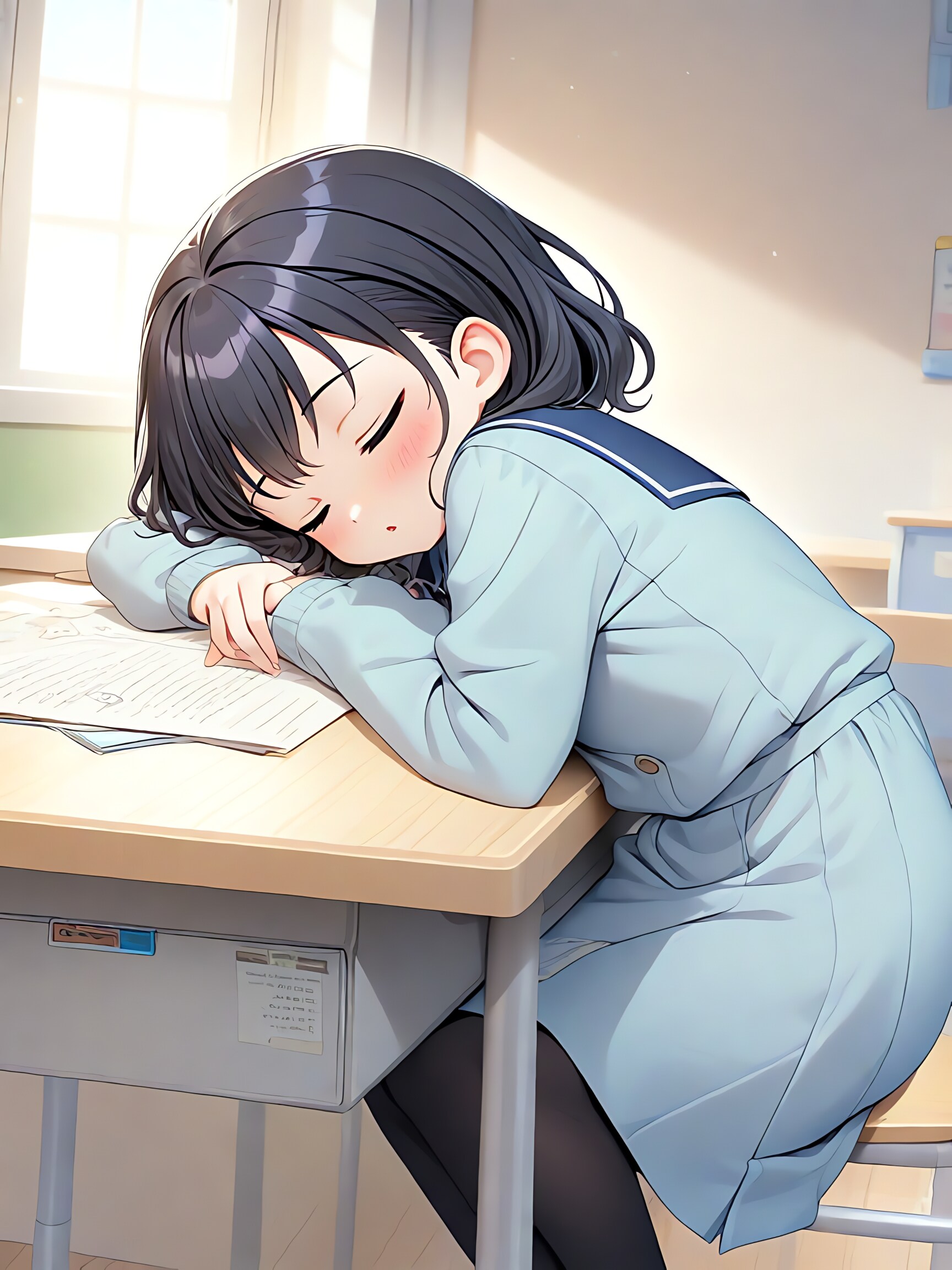 午後の教室！( *˘ᵕ˘*)ｽﾔｧ｡o♡ | の人気AIイラスト・グラビア