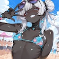 黒肌水着ガール 6枚目