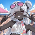 黒肌水着ガール 3枚目