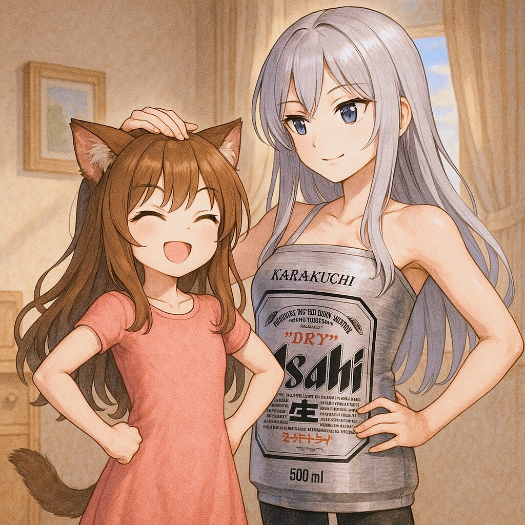 自慢気な小さな女の子