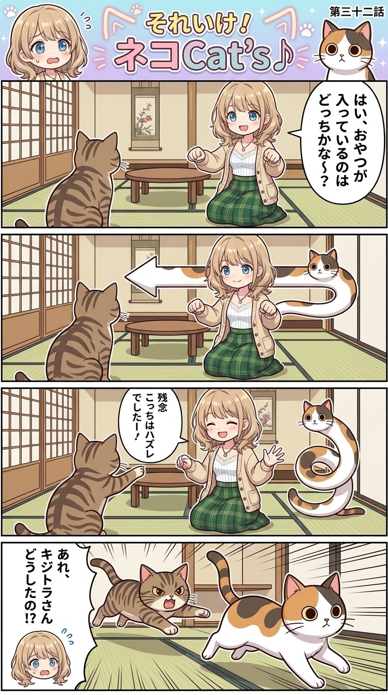 【32話】それいけ！ネコCat's♪(４コマ漫画)