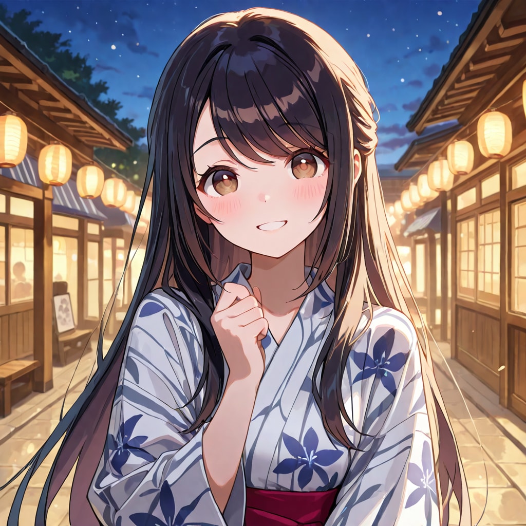 夏祭りでバッタリ