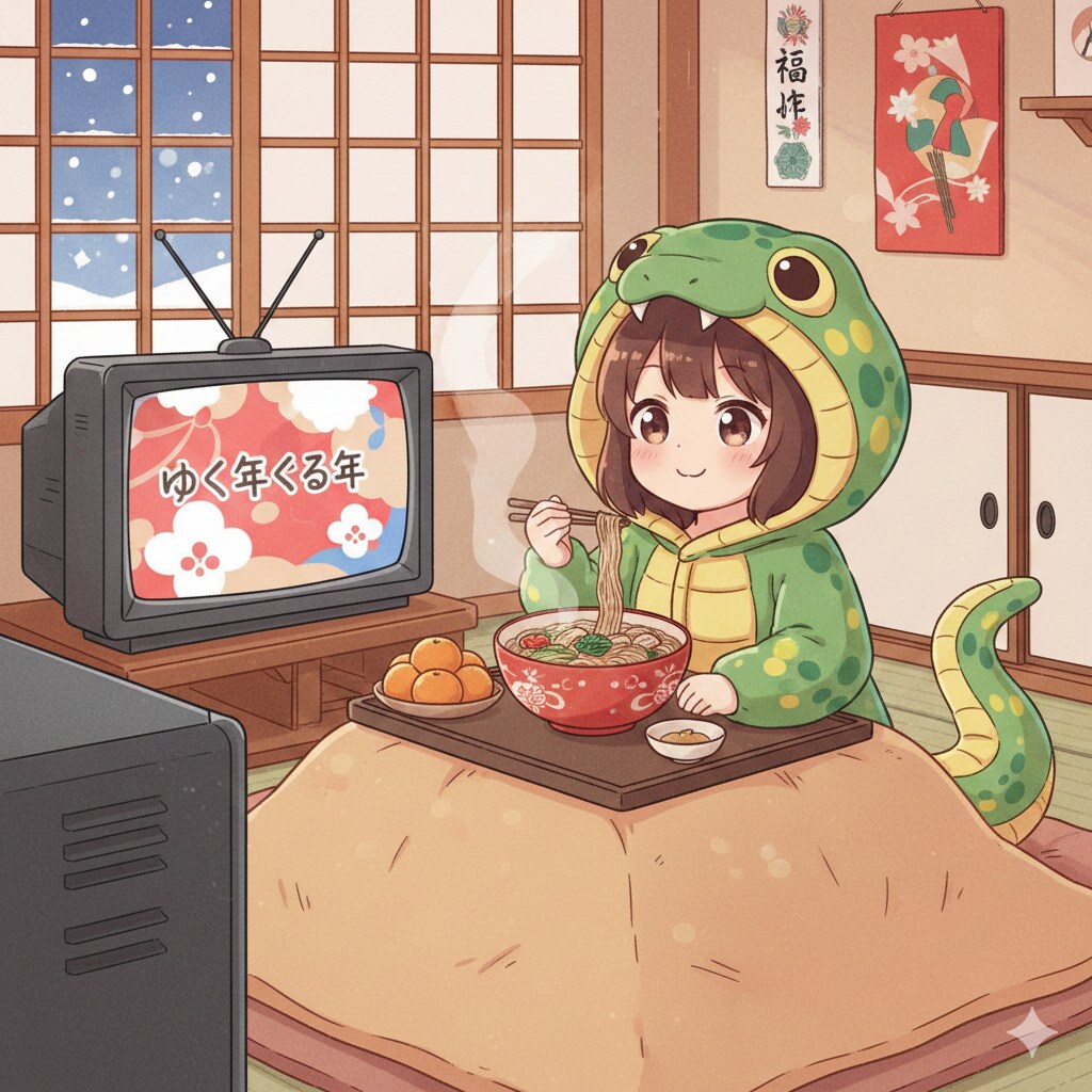 ゆく年くる年（巳年） | の人気AIイラスト・グラビア