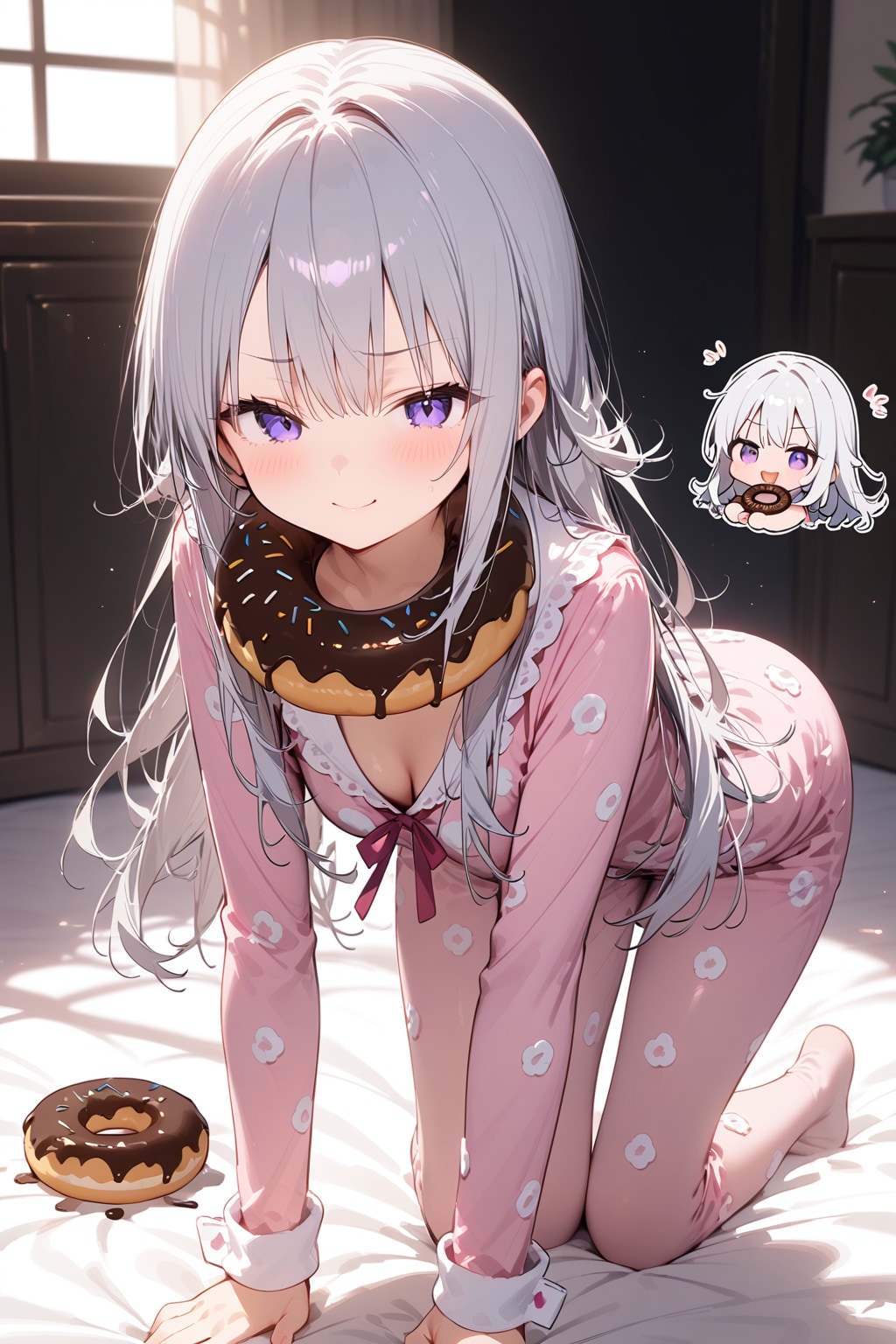 銀髪パジャマ(見て〜ライオン！)_20250217