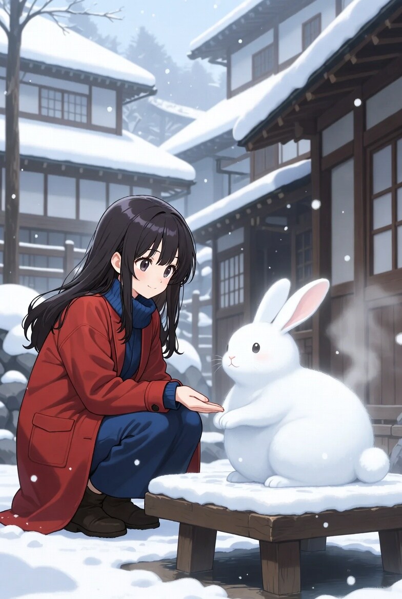 うさぎと少女 | の人気AIイラスト・グラビア