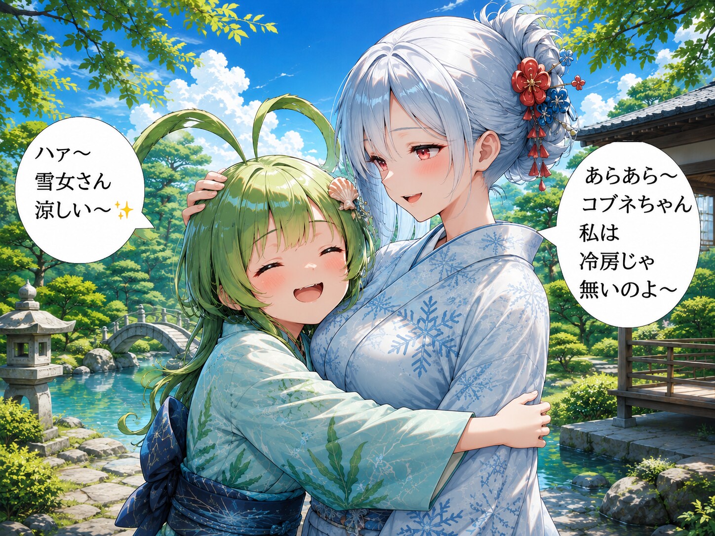 ひんやり空気を纏う雪女さん