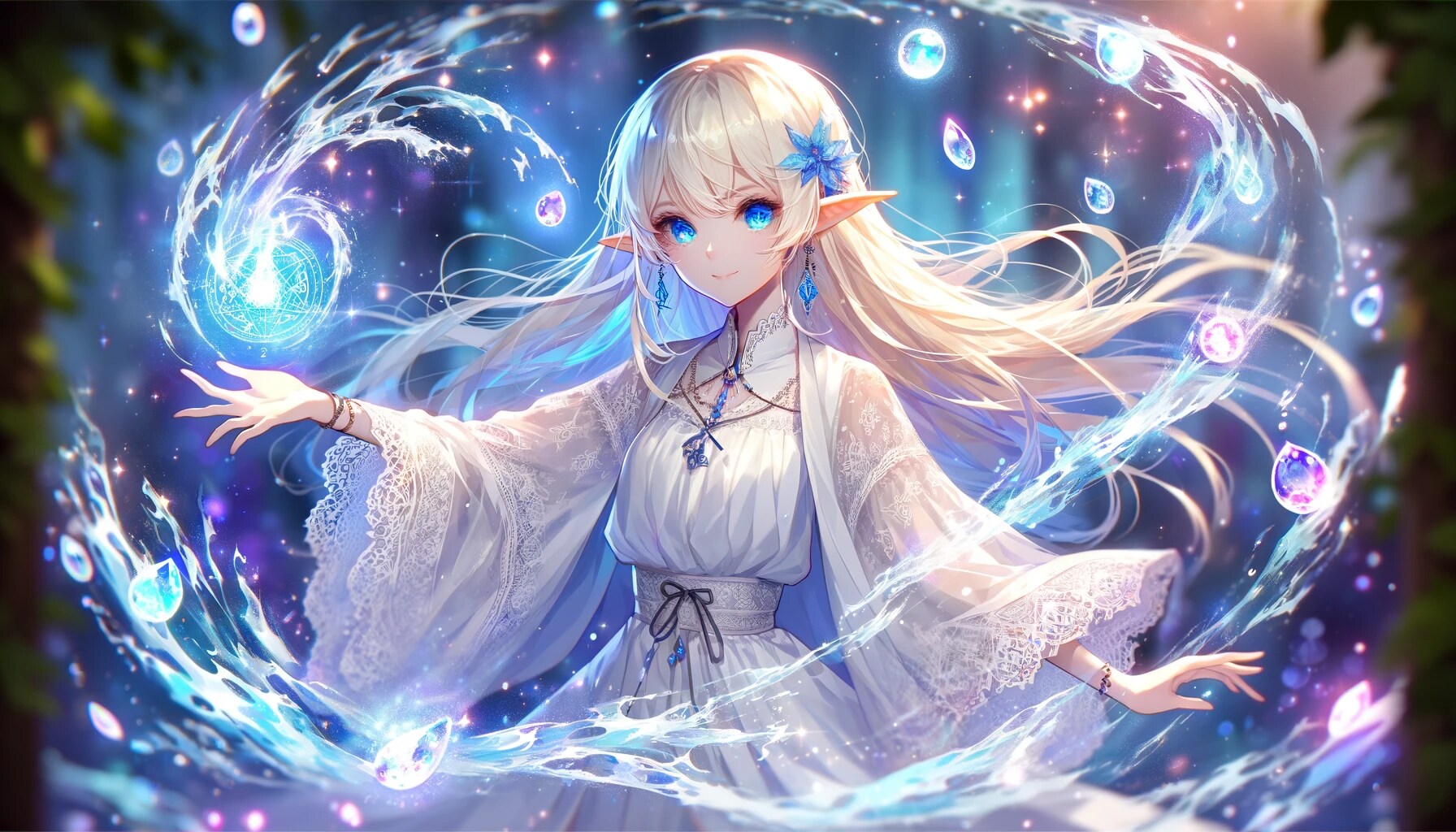 水魔法エルフ姉さんDLE