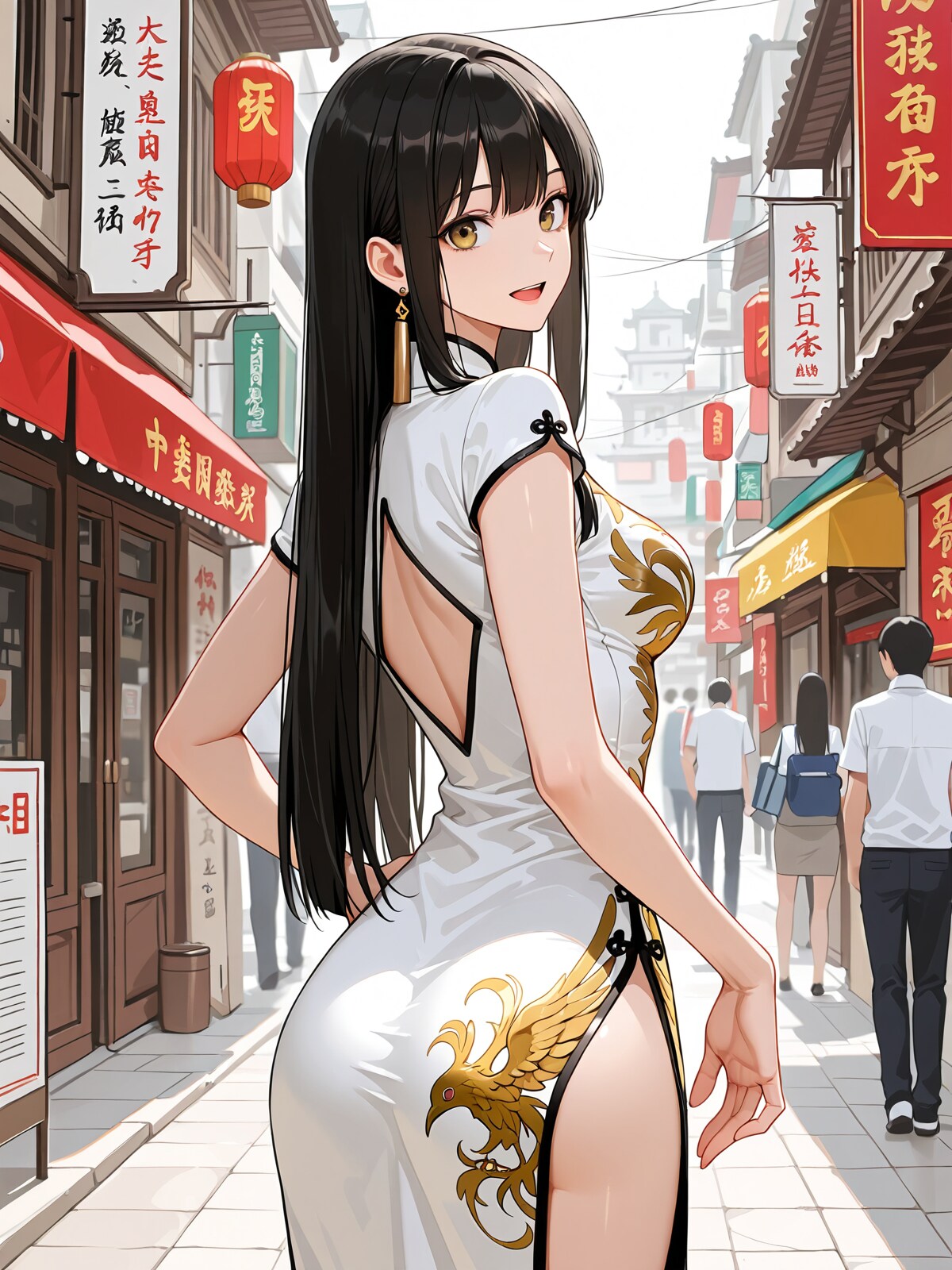 私のチャイナドレス姿どうですか？