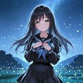 セーラー服と田舎道のホタル 3枚目