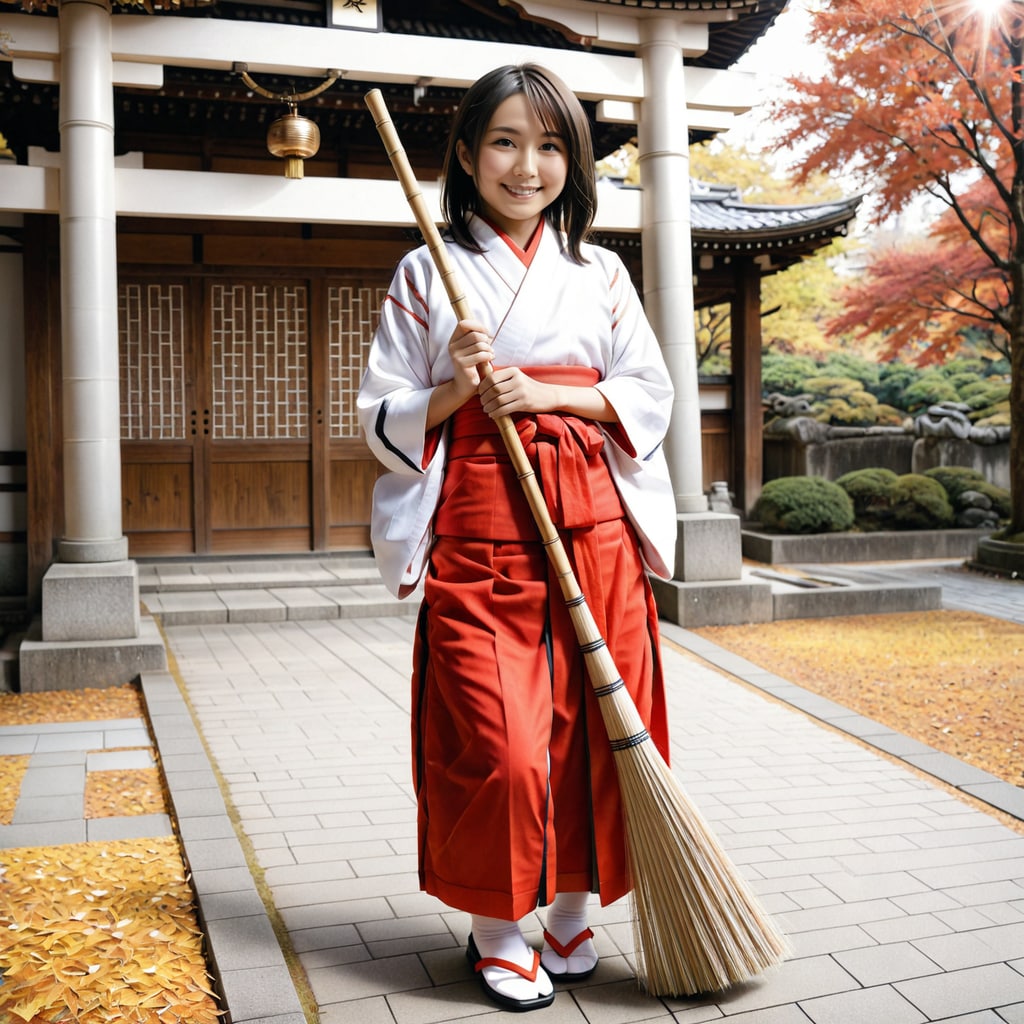 今日は巫女さんです