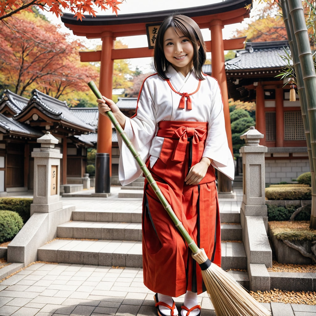 今日は巫女さんです